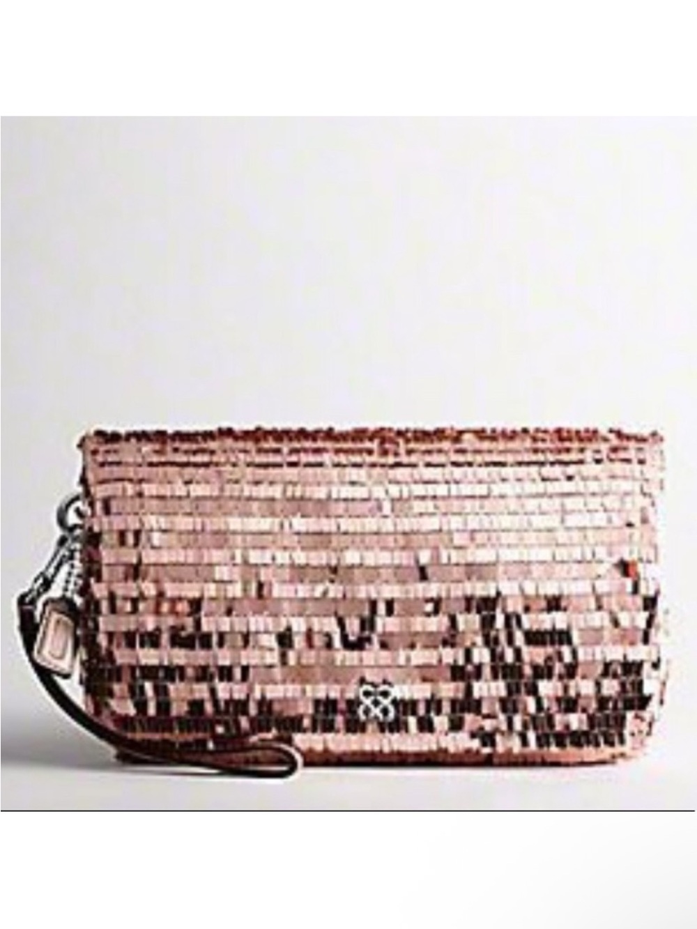 Coach Metallic Sequin Clutch